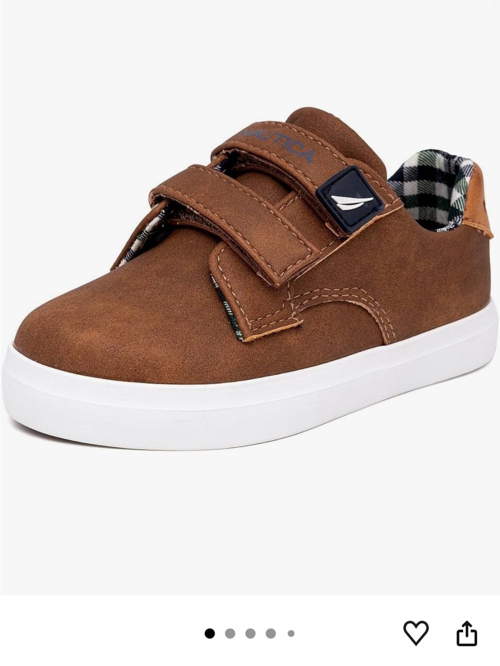 Nautica double strap easy on faux leather sneakers 8